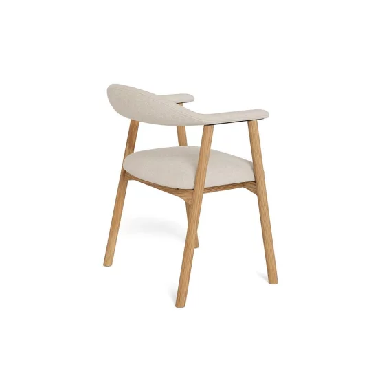 Krzesło tapicerowane SONA ecru - Zdjęcie 4