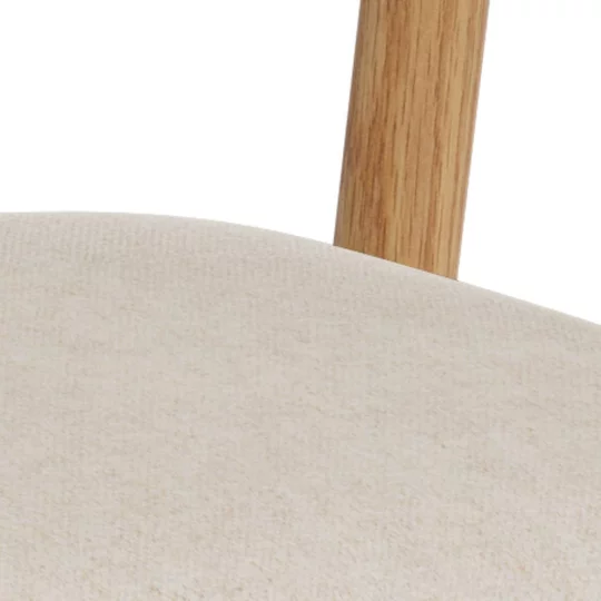 Krzesło tapicerowane SONA ecru - Zdjęcie 7