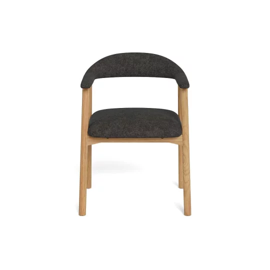 Krzesło tapicerowane SONA antracytowe - Zdjęcie 3