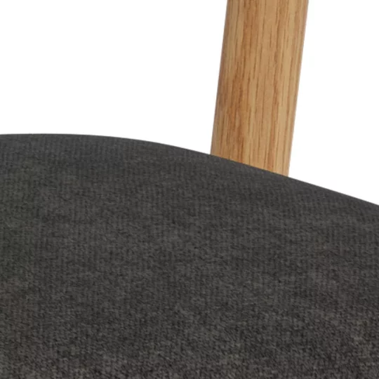 Krzesło tapicerowane SONA antracytowe - Zdjęcie 7