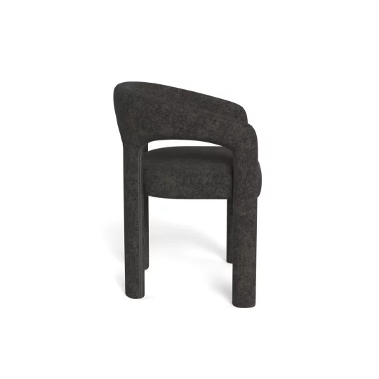 Krzesło tapicerowane BERY antracytowe - Zdjęcie 3