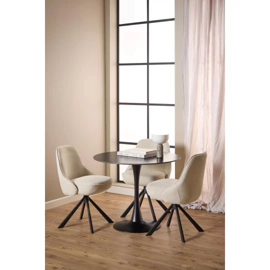 Krzesło tapicerowane MYKONOS beżowe - Zdjęcie 10