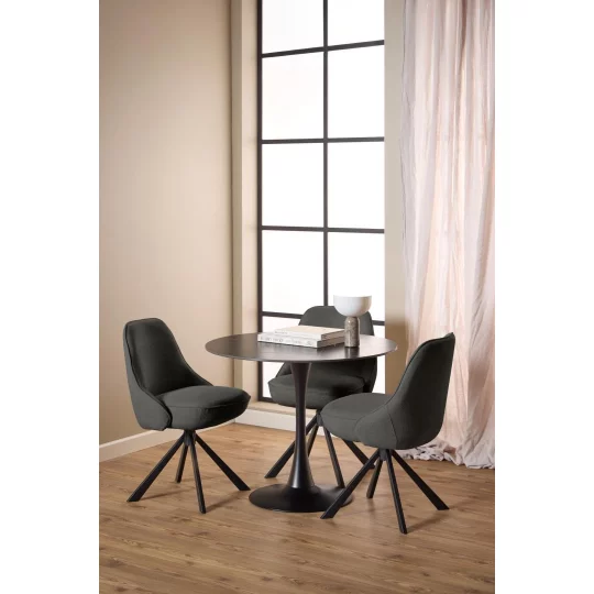 Krzesło tapicerowane MYKONOS ciemnoszare - Zdjęcie 10