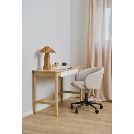 Biurko z szufladą SION 110x50 drewniane - Zdjęcie 8