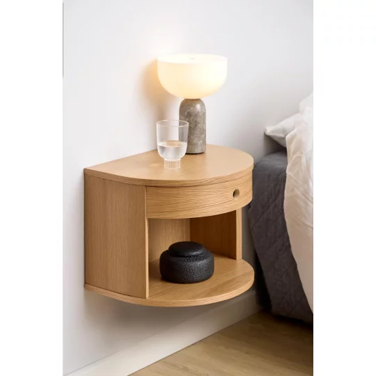 Stolik nocny DROVE drewniany - Zdjęcie 9