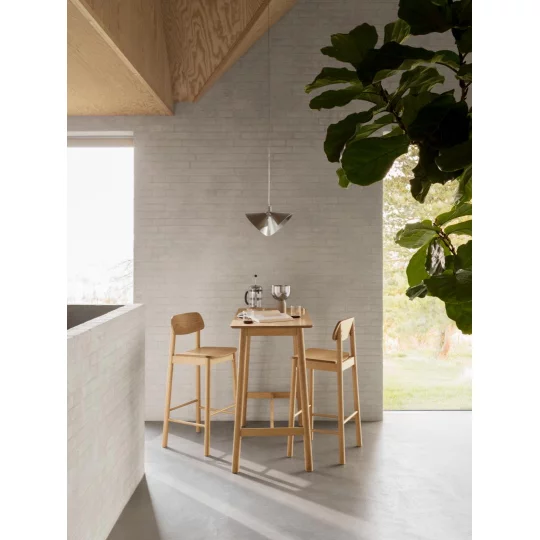 Stół barowy prostokątny KAMI 120x60 drewniany - Zdjęcie 7