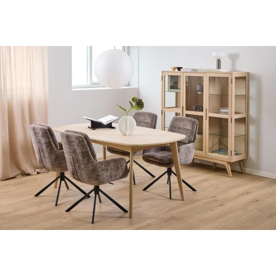 Witryna trzydrzwiowa NOEMI 140x40 drewniana - Zdjęcie 9