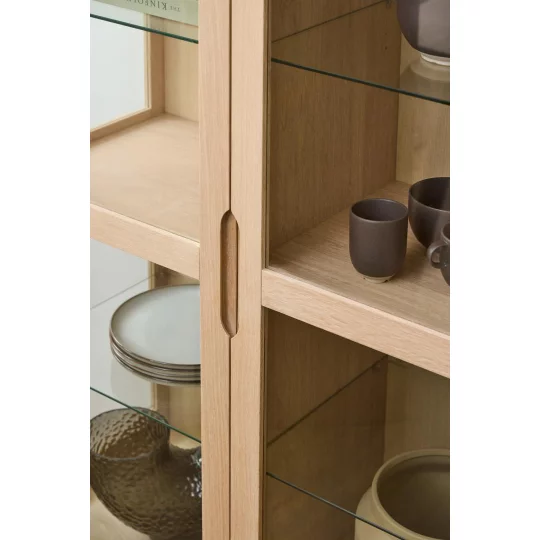 Witryna trzydrzwiowa NOEMI 140x40 drewniana - Zdjęcie 10