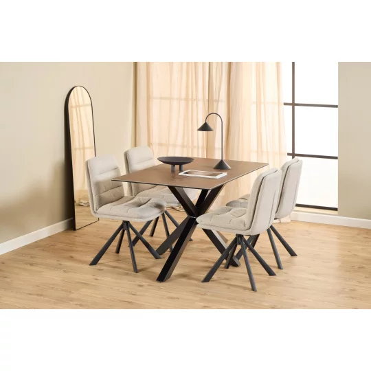 Krzesło tapicerowane BRUNO beżowe - Zdjęcie 8