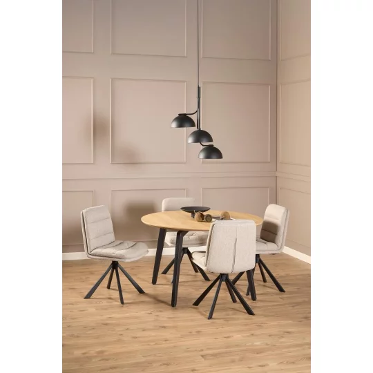 Krzesło tapicerowane BRUNO beżowe - Zdjęcie 7