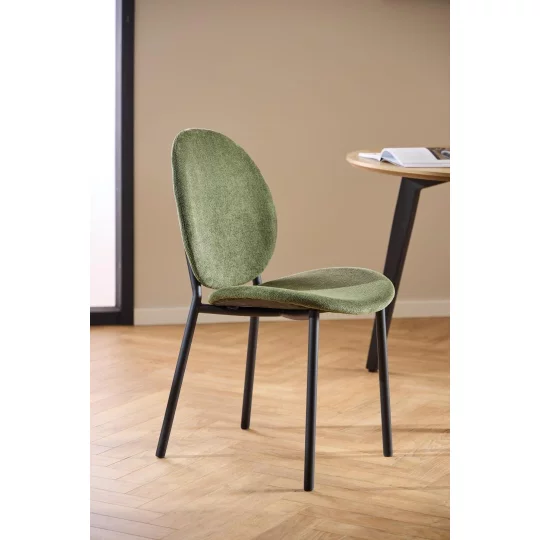 Krzesło tapicerowane DOVER zielone - Zdjęcie 9