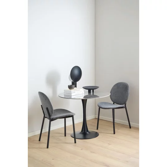 Krzesło tapicerowane DOVER szare - Zdjęcie 10