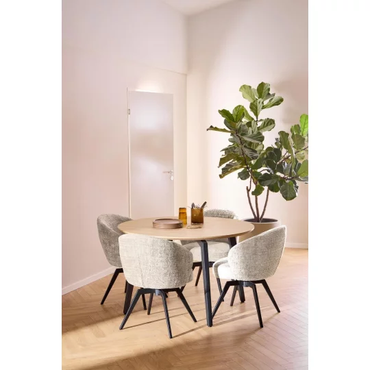 Krzesło tapicerowane DINO ecru - Zdjęcie 6