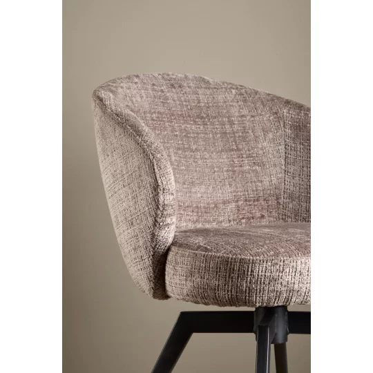 Krzesło tapicerowane DINO brązowe - Zdjęcie 6