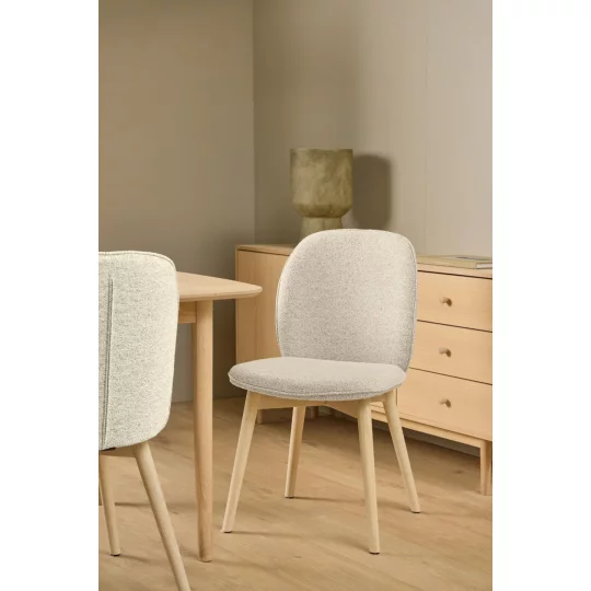 Krzesło tapicerowane RIZO ecru - Zdjęcie 10