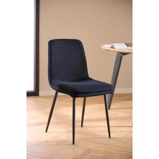 Krzesło tapicerowane BRERA granatowe - Zdjęcie 8