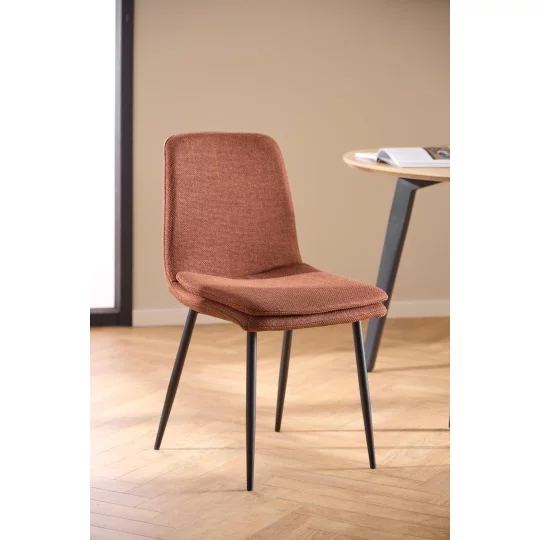 Krzesło tapicerowane BRERA brązowe - Zdjęcie 10