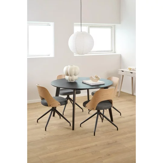 Stół okrągły SOREN fi 120 czarny - Zdjęcie 7