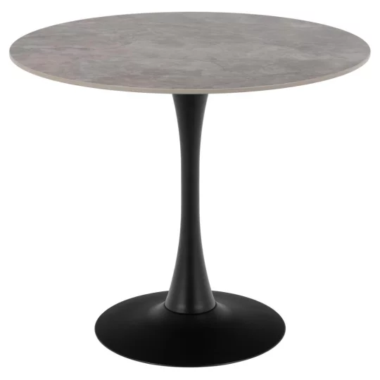 Stół okrągły LAURENT fi 90 szary kamień