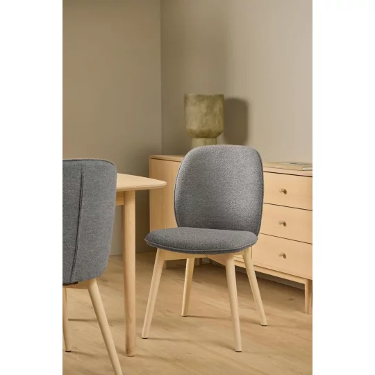 Krzesło tapicerowane RIZO szare - Zdjęcie 10