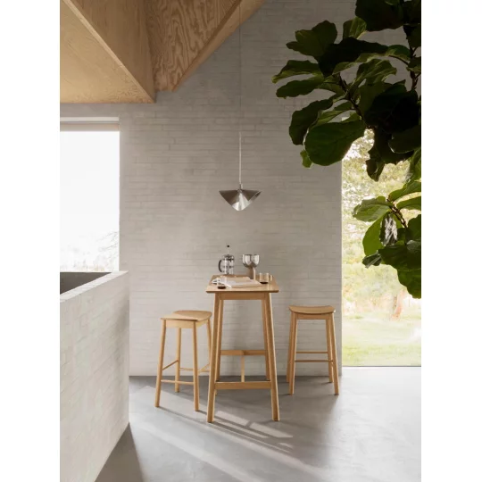 Hoker bez oparcia KAMI drewniany - Zdjęcie 5