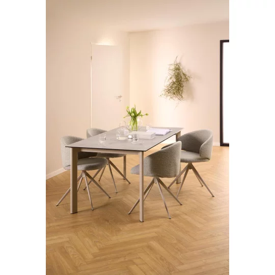 Stół prostokątny IRIS 160x90 szary - Zdjęcie 7