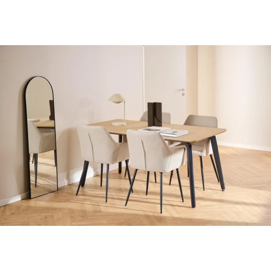 Stół prostokątny BARIO 160x90 drewniany - Zdjęcie 11