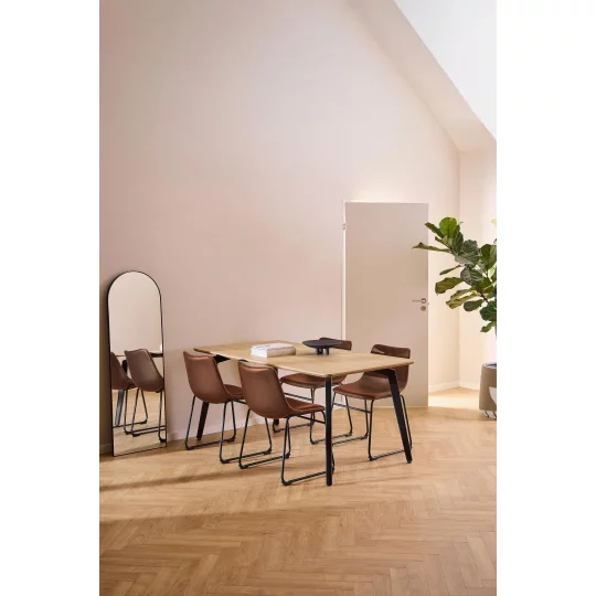 Stół prostokątny BARIO 160x90 drewniany - Zdjęcie 10