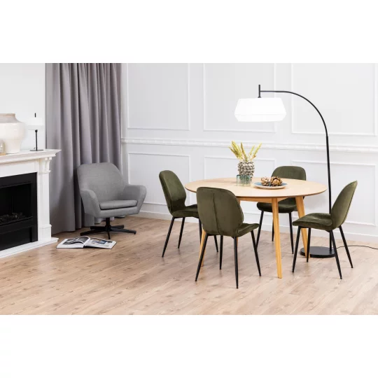 Krzesło tapicerowane DAVOS ciemnozielone - Zdjęcie 9