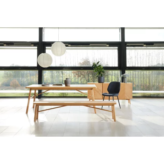 Krzesło tapicerowane DAVOS granatowe - Zdjęcie 10