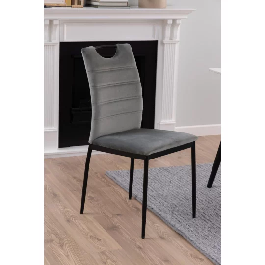 Krzesło tapicerowane ETNA szare - Zdjęcie 8
