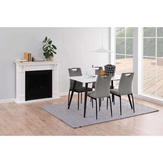 Krzesło tapicerowane ETNA szare - Zdjęcie 9