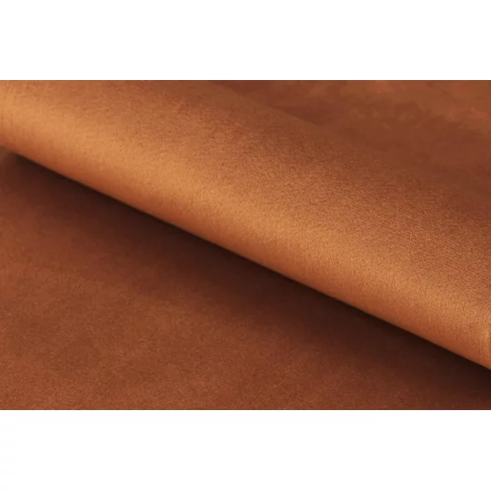 Krzesło tapicerowane EVA brązowy welur - Zdjęcie 10