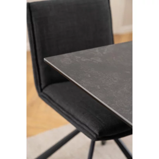 Stół prostokątny RITA 135x80 czarny - Zdjęcie 8