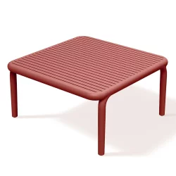 Stolik kawowy ogrodowy BRENE 80 Czerwony