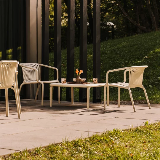 Stolik kawowy ogrodowy BRENE 80 - Zdjęcie 5