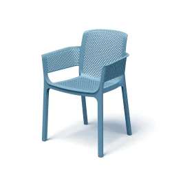 Krzesło ogrodowe z podłokietnikami NEXO Błękitny