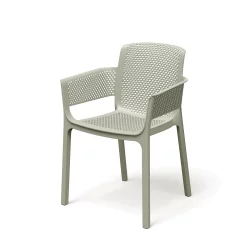 Krzesło ogrodowe z podłokietnikami NEXO Ecru