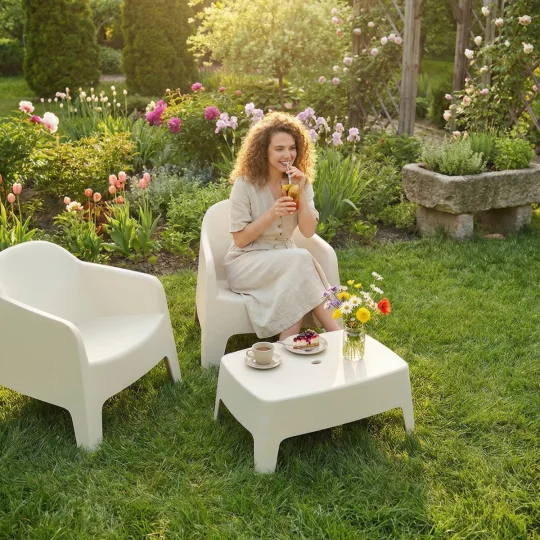 Stolik kawowy ogrodowy MILANE 79x59 - Zdjęcie 3