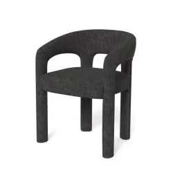 Krzesło tapicerowane BERY antracytowe