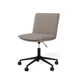 Krzesło biurowe tapicerowane COMO szarobeżowe