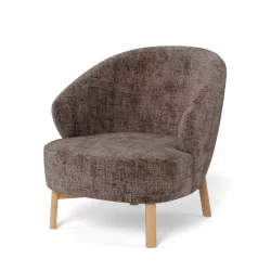 Fotel tapicerowany DINO brązowy