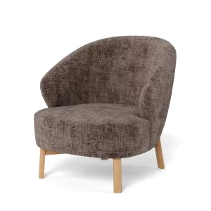 Fotel tapicerowany DINO brązowy