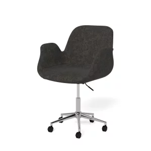 Krzesło biurowe tapicerowane ZENO antracytowe