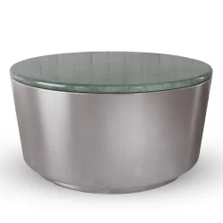 Stolik kawowy RASCAL fi 80 metalowy/zielony