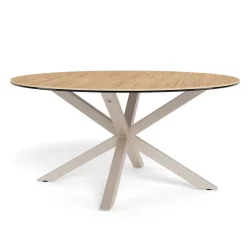 Stolik kawowy okrągły RITA fi 82 drewniany