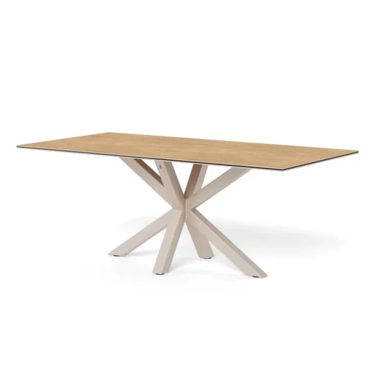 Stół prostokątny RITA 200x100 drewniany - beżowa noga