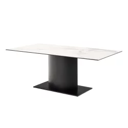 Stół prostokątny ALICANTE 200x100 biały marmur