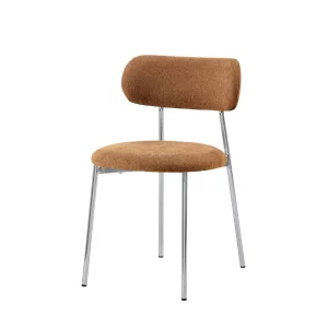 Krzesło tapicerowane TRAK brązowe