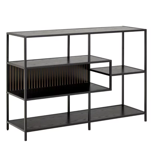 Regał ZAKARIA 114x35 czarny